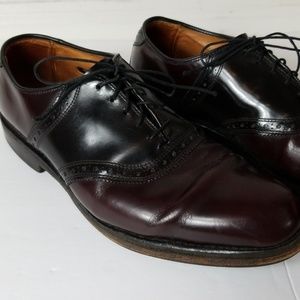 Allen Edmonds Shelton Cordovan saddle oxfords